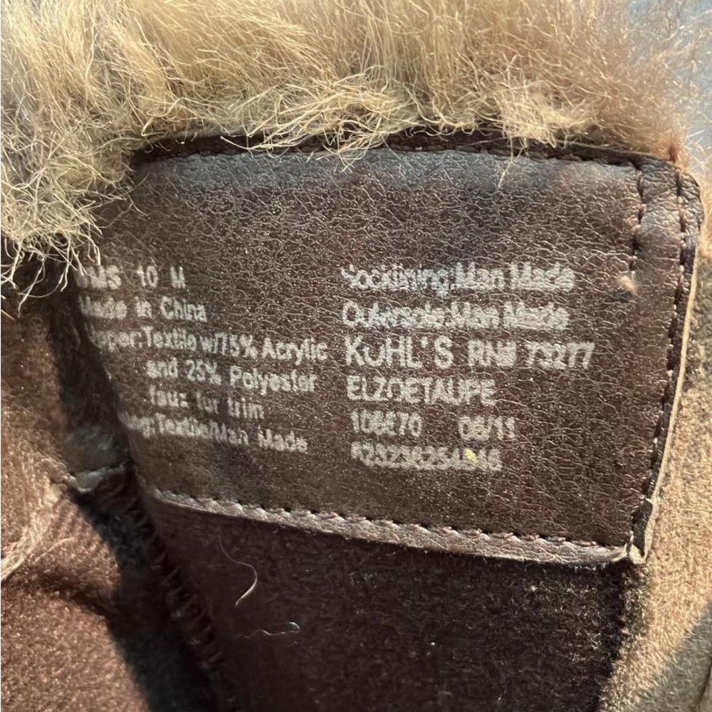 Women's Faux Fur Boots - Brown - Picture 3 of 4
